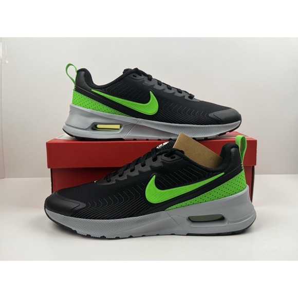Nike Air Max NUAXIS Sneakers Men's Size 9.5 Black/Green/Anthracit HV5754-010